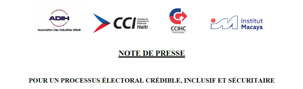 Note de Presse – Élections